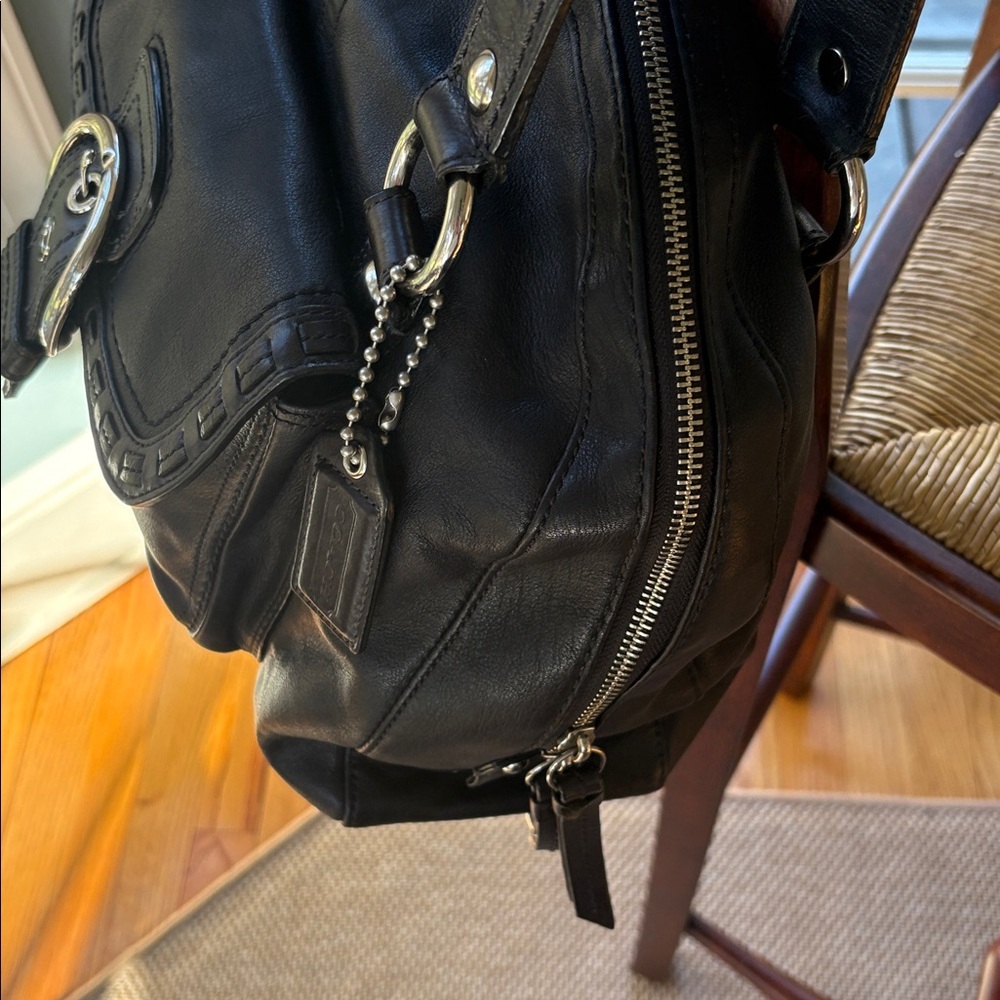 Coach Y2K SoHo Black Leather Large Dome Satchel - Excellent Condition! - Picture 10 of 10